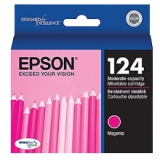 ~Brand New Original EPSON T124320 T124 INK / INKJET Cartridge Magenta