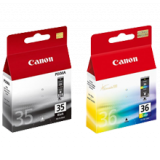~Brand New Original CANON PGI35 / CLI36 INK / INKJET CARTRIDGE COMBO BLACK TRI-COLOR