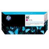 ~Brand New Original HP C4822A (HP 80) Printhead and Printhead Cleaner Magenta