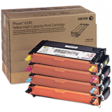 ~Brand New Original XEROX Phaser 6280 High Yield Laser Toner Cartridge Set Black Cyan Yellow Magenta
