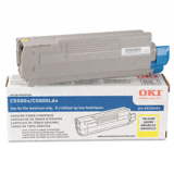 ~Brand New Original OKIDATA 43324401 Laser Toner Cartridge Yellow