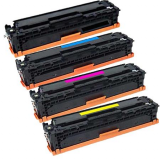 HP CF410X Laser Toner Cartridge High Yield Set  Black Cyan Yellow Magenta High Yield