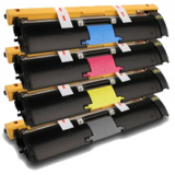 KONICA MINOLTA 2400W Laser Toner Cartridge Set Black Cyan Yellow Magenta