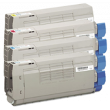 OKIDATA C710 (Type C16) Laser Toner Cartridge Set Black Cyan MAgenta Yellow