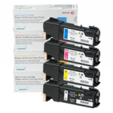 ~Brand New Original XEROX 6140 Laser Toner Cartridge Set Black Cyan Yellow Magenta