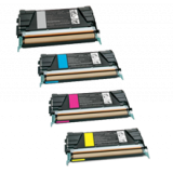 LEXMARK C746 Laser Toner Cartridge Set Black Cyan Magenta Yellow