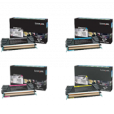 ~Brand New Original LEXMARK/ IBM X746 / X748 Laser Toner Cartridge Set Black Cyan Magenta Yellow