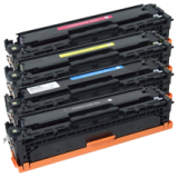 HP CP1215 Laser Toner Cartridge Set Black Cyan Yellow Magenta