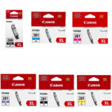 ~Brand New Original CANON PGI-280XL High Yield INK / INKJET Cartridge Set Black Cyan Magenta Yellow Photo Black Photo Blue (6 Carts)