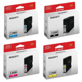 ~Brand New Original CANON PGI-2200 INK / INKJET Catridge Set Black Yellow Magenta Cyan