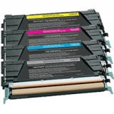 LEXMARK / IBM C734 Laser Toner Cartridge Set Black Cyan Yellow Magenta