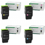 ~Brand New Original Lexmark IBM OEM-C231H Laser Toner Cartridge Set Black Cyan Magenta Yellow