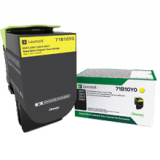 ~Brand New Original LEXMARK 71B10Y0 Laser Toner Cartridge Yellow