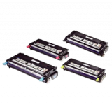 DELL 3130CN Laser Toner Cartridges Set Black Cyan Yellow Magenta High Yield